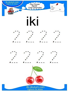 Çocuklar İçin Çizgi Çalışma Sayfaları 